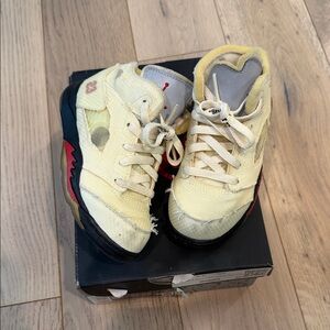 Off-White Kids Sneakers in Cream and Black